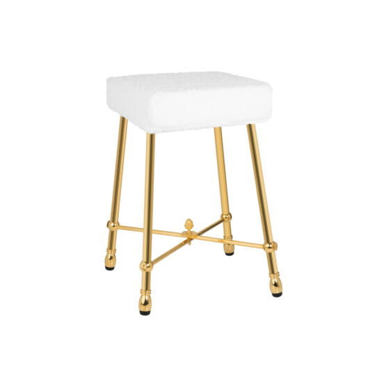 Luxus Badhocker aus Messing in Gold aus der Serie FS01 von Cristal & Bronze