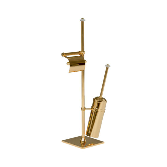 Luxus WC-Garnitur aus Messing in Gold aus der Serie FS01 von Cristal & Bronze