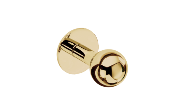 Brass Towel Hook in Gold by Decor Walther from the Classic series