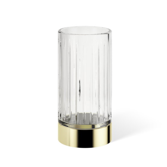 Brass and Crystal glass Tumbler in Gold by Decor Walther from the Century series