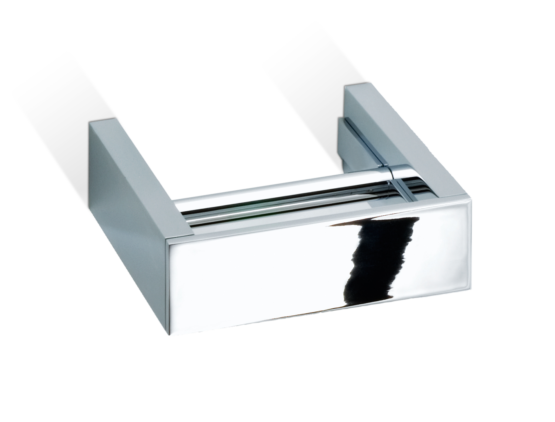 Brass Toilet Roll Holder in Chrome by Decor Walther from the Brick series