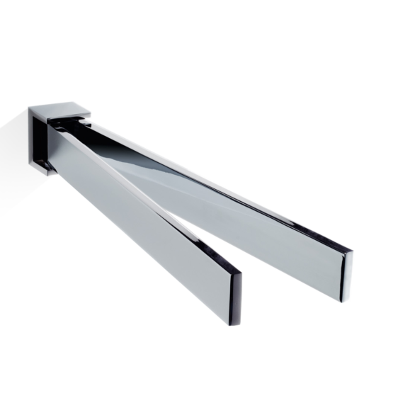 Brass Towel Holder in Chrome by Decor Walther from the Brick series