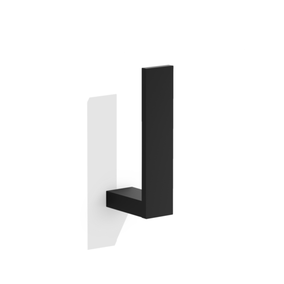 Ersatzrollenhalter aus Messing in Schwarz matt von Decor Walther aus der Serie Contract