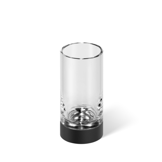 Brass Tumbler in Black matt by Decor Walther from the Club series