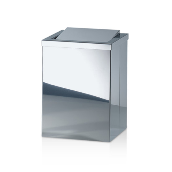 Bathroom Wastebasket made of Stainless steel in Stainless steel polished by Decor Walther